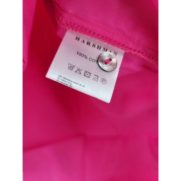 Harshman‎ Bonnie Shirt 2X Fuchsia Pink Cotton Ruffle Blouse Romantic Boho NWT - Picture 7 of 8